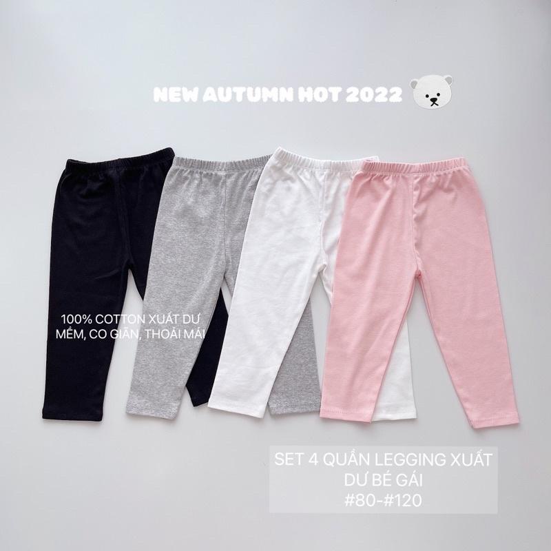 SET 4 QUẦN LEGGING DÀI CHO BÉ