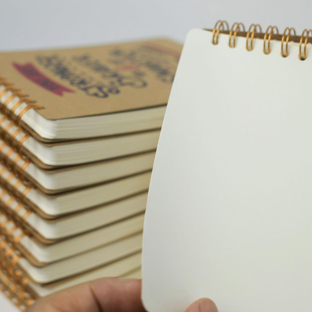 Sổ tay A6 vitage 140 trang giấy trơn #sotay