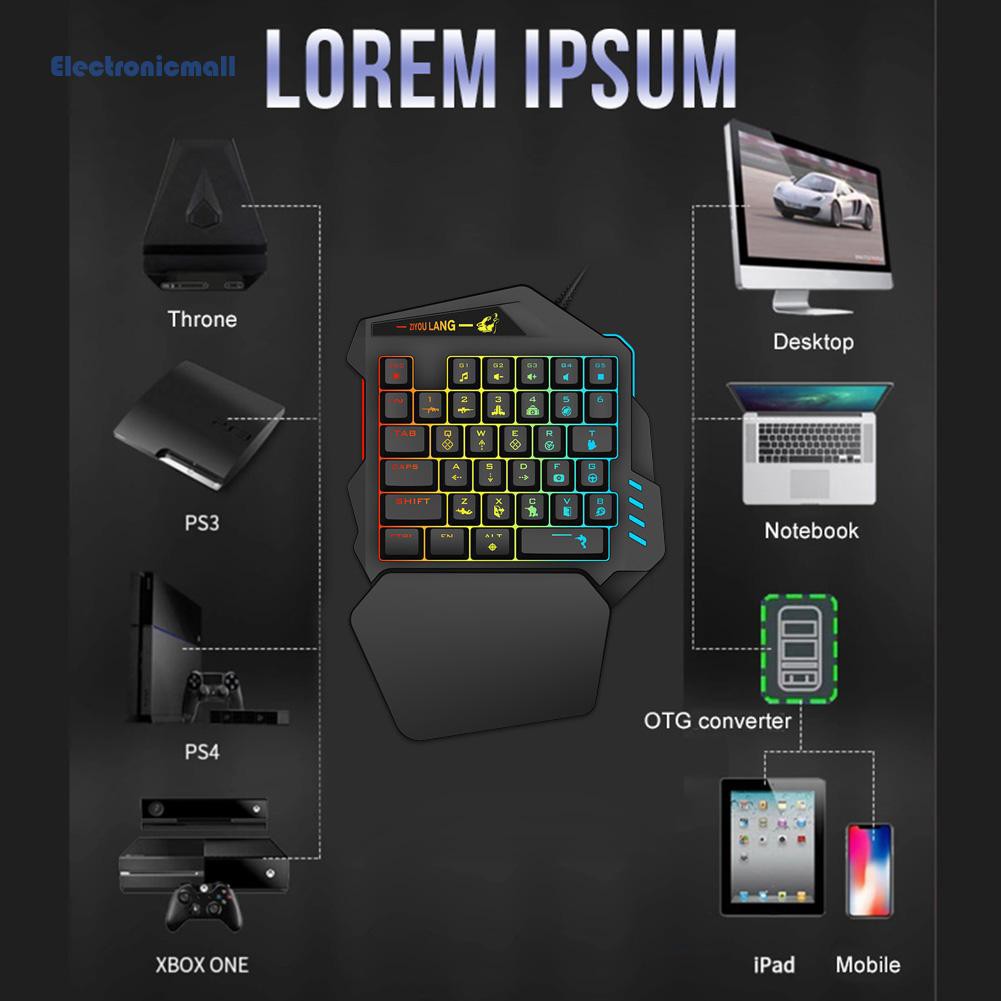 Bàn Phím Điện Tử K13 Usb Có Đèn Led Cho Chơi Game Pubg Mobile