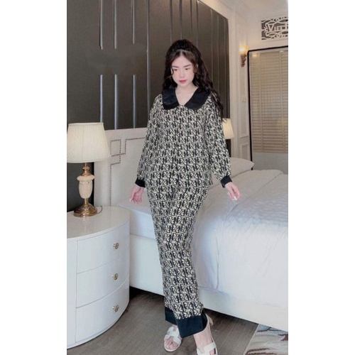 Pizama lụa mango chuẩn vải ( hình thật )