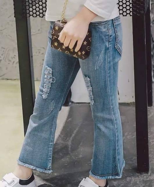 Quần Jeans Rách Kiểu Dáng Trẻ Trung Cá Tính Cho Nam Giới Size Uk7-15