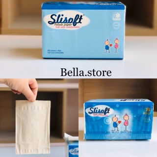 Khăn giấy bột tre lau mặt Slisoft
