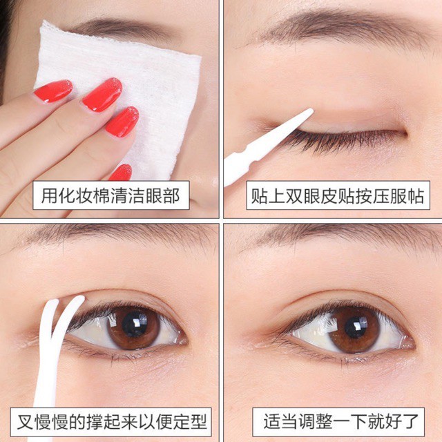 Kích mí tàng hình tạo hai mí không lộ sẵn keo nhiều lựa chọn 40 miếng