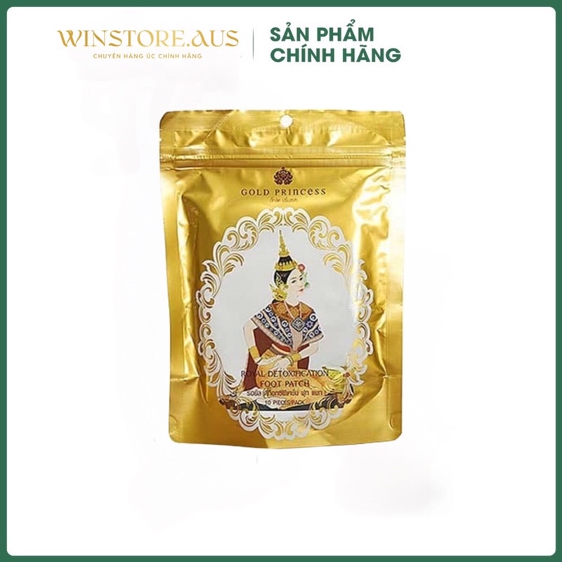 Miếng Dán Thải Độc Chân Thái Lan Lanna Foot Patch - Thải Độc Tố Lòng Bàn Chân Giảm Nhức Mỏi Ngủ Ngon (10 Miếng/ Bịch)