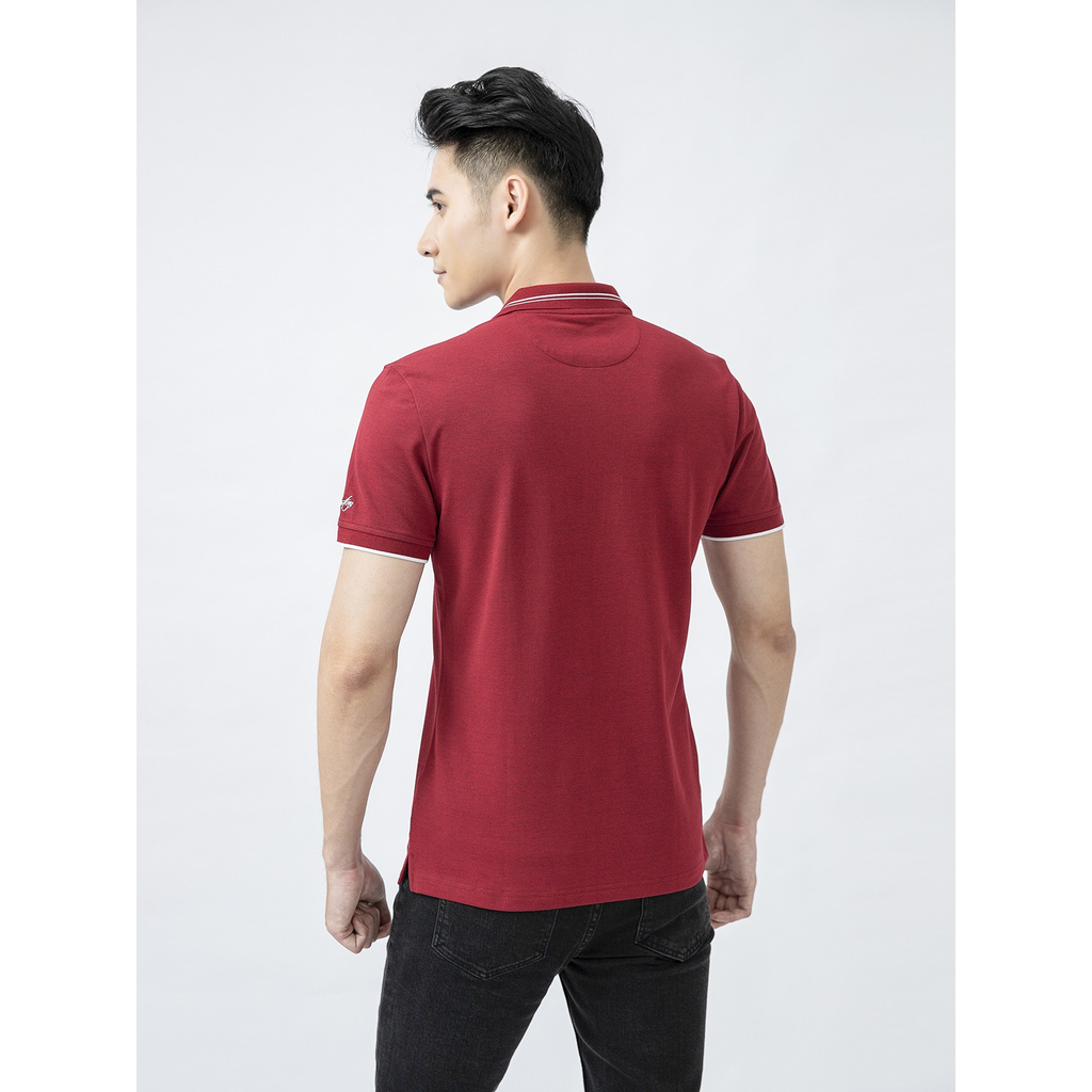 ARISTINO - Áo polo ngắn tay Aristino APS039S1 - phom Slim Fit - Chất liệu Cotton - màu Booc đô 35 MF