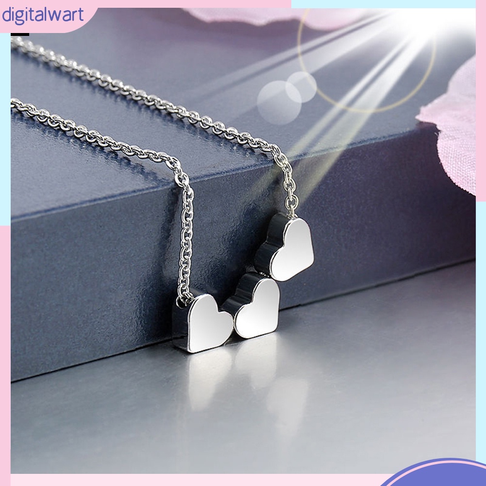 Dây chuyền mặt 3 trái tim độc đáo cá tính dễ thương dành cho nữ