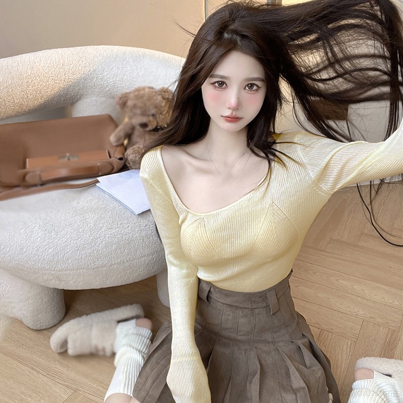 Áo Thun Nữ Dài Tay Cổ Tròn Thời Trang Hàn