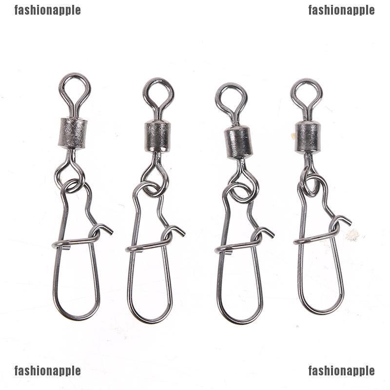 ❀❀ Fad Set 200 Móc Nối Mồi Câu Cá Xoay Được Bằng Thép Không Gỉ