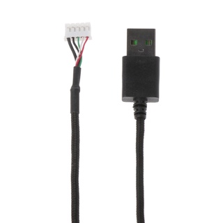 Durable Nylon Braided Line USB Mouse Cable Replacement Wire For  DeathAdder