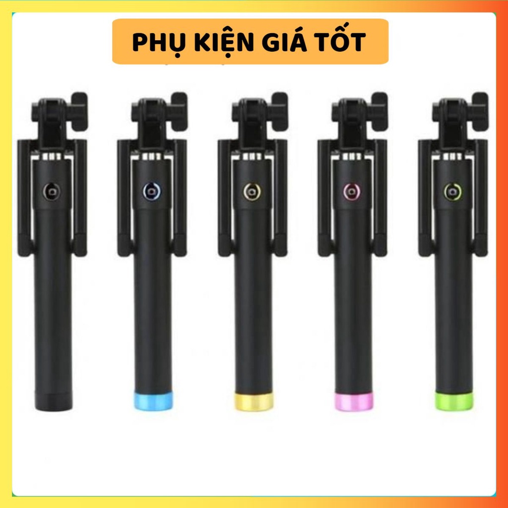 Gậy Chụp Ảnh Tự Sướng Xi Đen - Chân 3.5mm