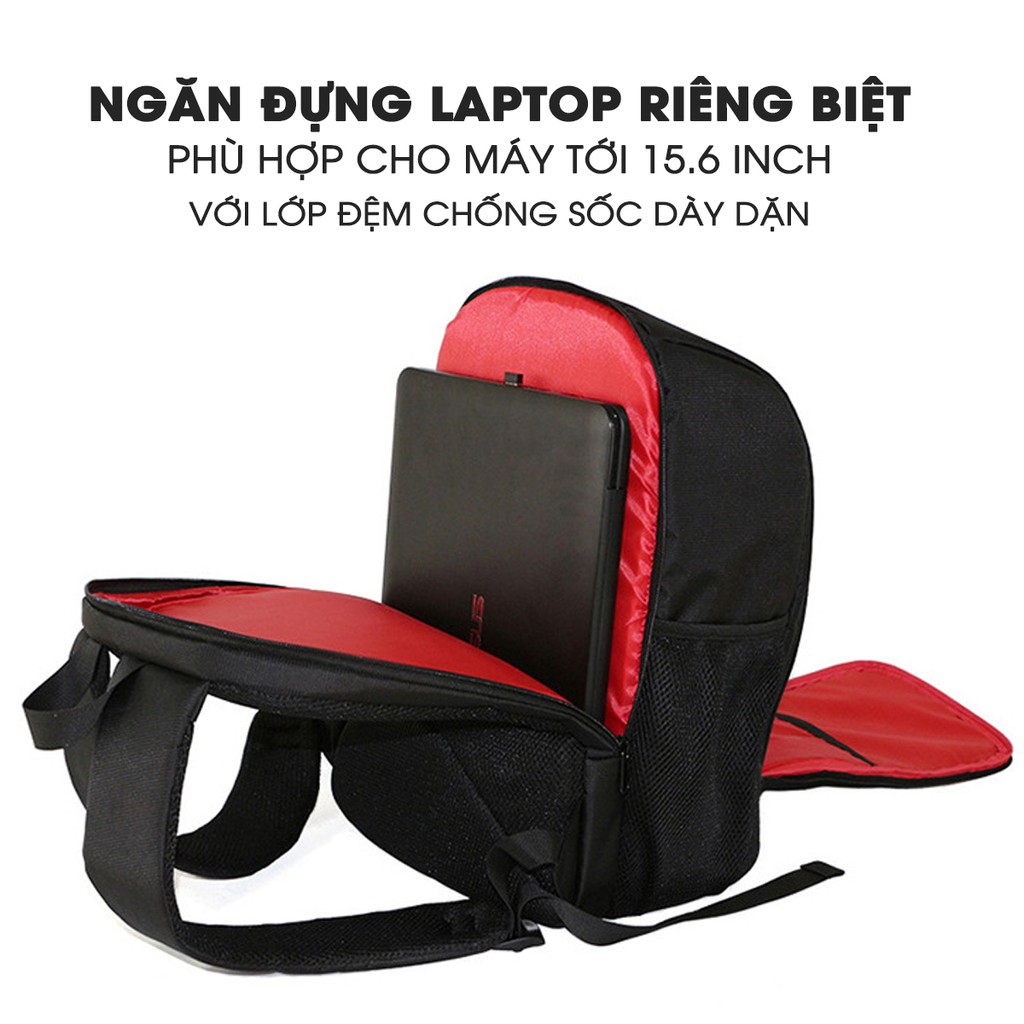 Balo máy ảnh chuyên dụng 2 in 1, túi đựng máy ảnh và laptop (SB01)