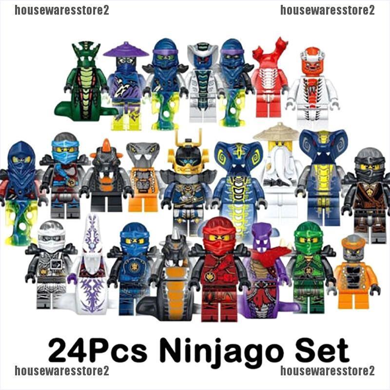 Set 24 mô hình nhân vật đồ chơi Ninjago VN cho trẻ em