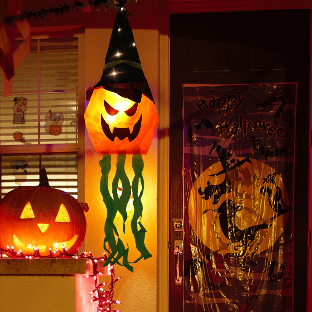 Đèn Lồng Hình Bí Ngô / Mũ Phù Thủy Dùng Trang Trí Lễ Halloween