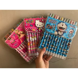 Bút sáp tô màu cho bé dạng xoay 12 màu