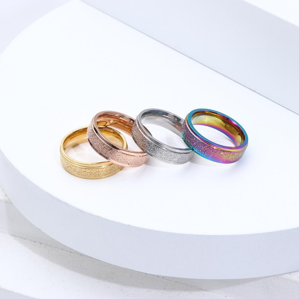 Nhẫn Màu Sắc Thời Trang Dành Cho Các Cặp Đôi|Nhẫn Thép Không Gỉ Màu Sắc Thời Trang
