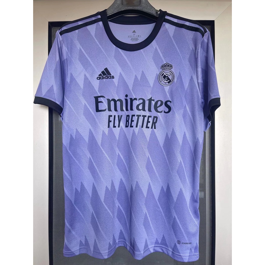 Áo Thun Đá Banh Màu Tím Cho Nam In Hình VINI JR Away 2022-23