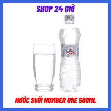 Combo 6 chai Nước Suối Tinh Khiết Đóng Chai Number One - No 1 Chai Nhựa 500ml