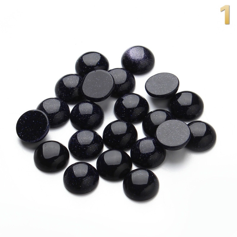 Bộ 20 Viên Đá Cabochon Tròn Tự Nhiên Dùng Làm Nhẫn
