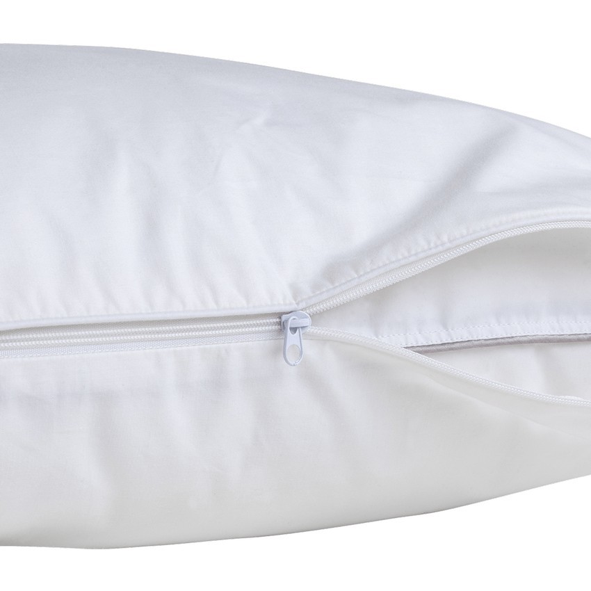 Bảo vệ gối tiêu chuẩn khách sạn cao cấp Hanvico by Homemark cotton màu trắng chống mùi, chống ẩm có kích thước 50x70 cm