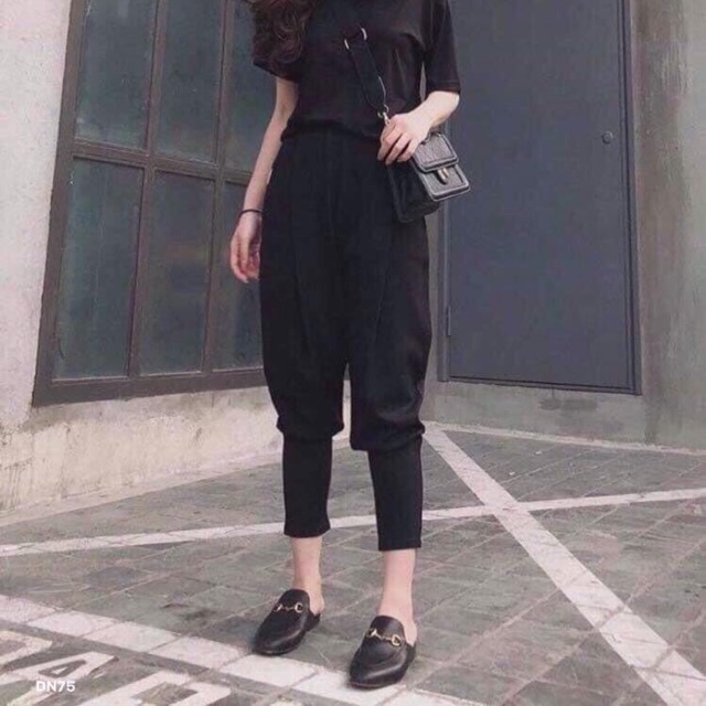 Quần jogger xoắn gấu
