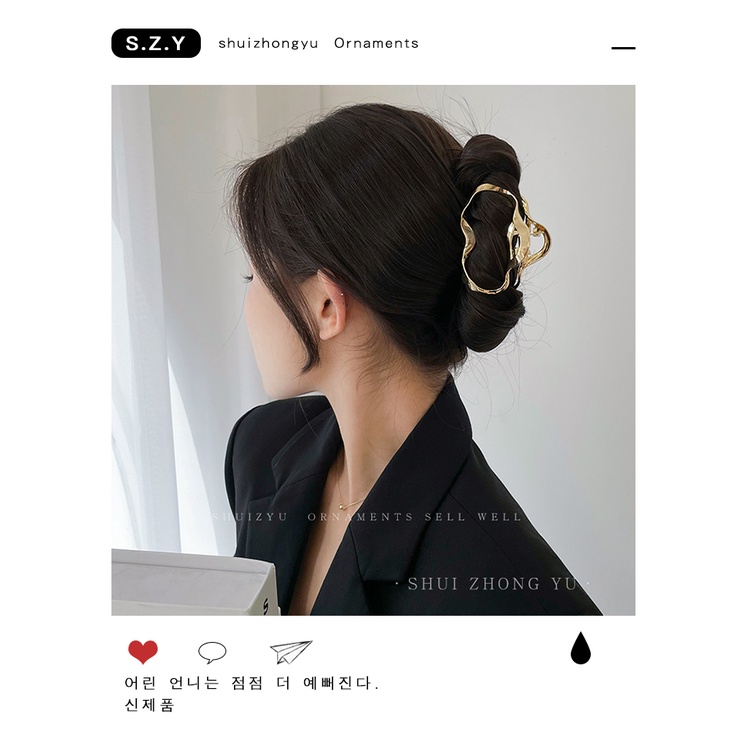 Kẹp Tóc Kim Loại Đơn Giản Thời Trang