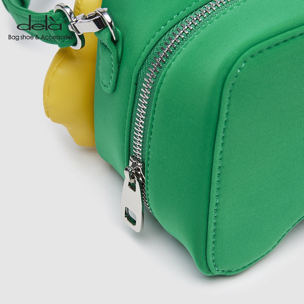 Dela Túi Đeo Vai Hình Vuông Nhỏ Màu Xanh Lá In Họa Tiết Mặt Cười Thời Trang Mùa Hè Cho Nữ 2022