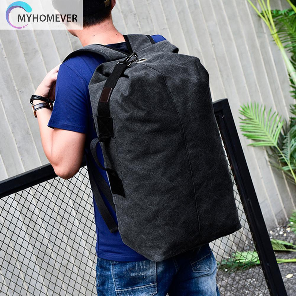 myhomever Big Outdoor Backpacks Men Travel Canvas Sports Shoulder Bags Rucksacks