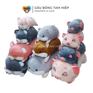 Gấu bông heo mắt hồng, gấu bông chuột hamster hàng Việt Nam chất lượng cao