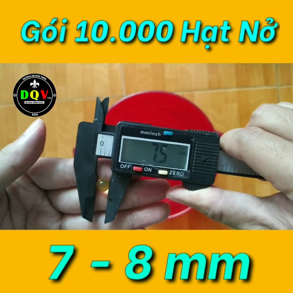 Gói hạt nở nước 7mm - 8mm slime 10.000 viên đẹp, đủ, đúng chuẩn kích cỡ