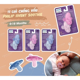 Núm ty ngậm đúc nguyên khối Smothie Philips Avent chuẩn y tế chống vẩu, chống hô