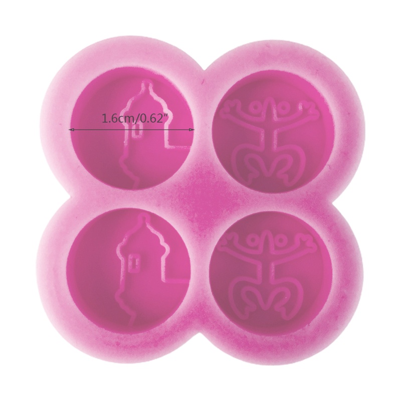 Khuôn Silicone Làm Mặt Trang Sức Thủ Công DIY Hình Lá Cờ Ếch