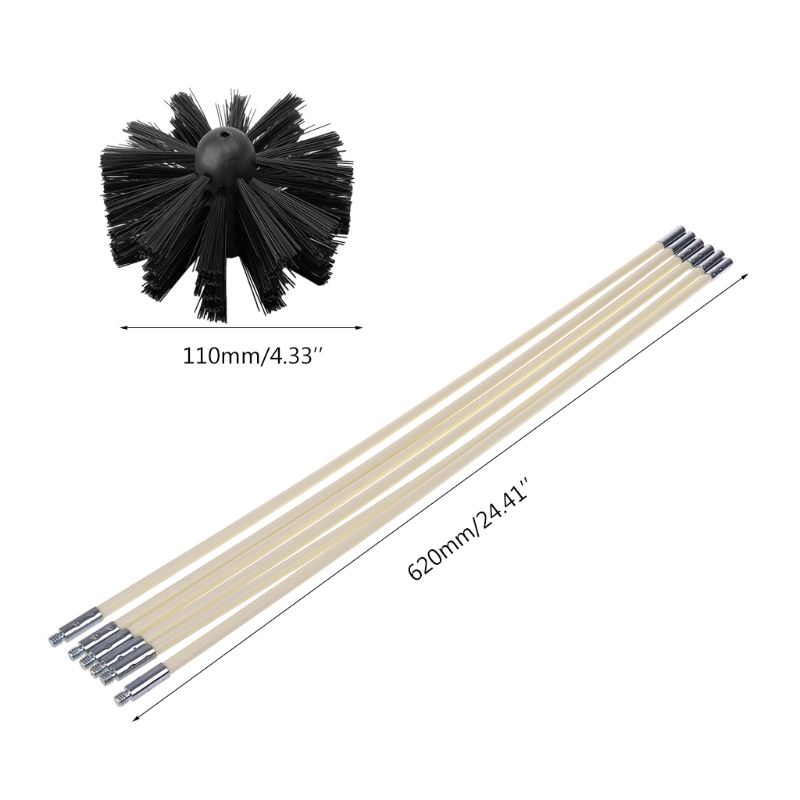 Set 6 Cọ Nylon Cán Dài Linh Hoạt Cho Ấm Đun Nước Chimney House Cl