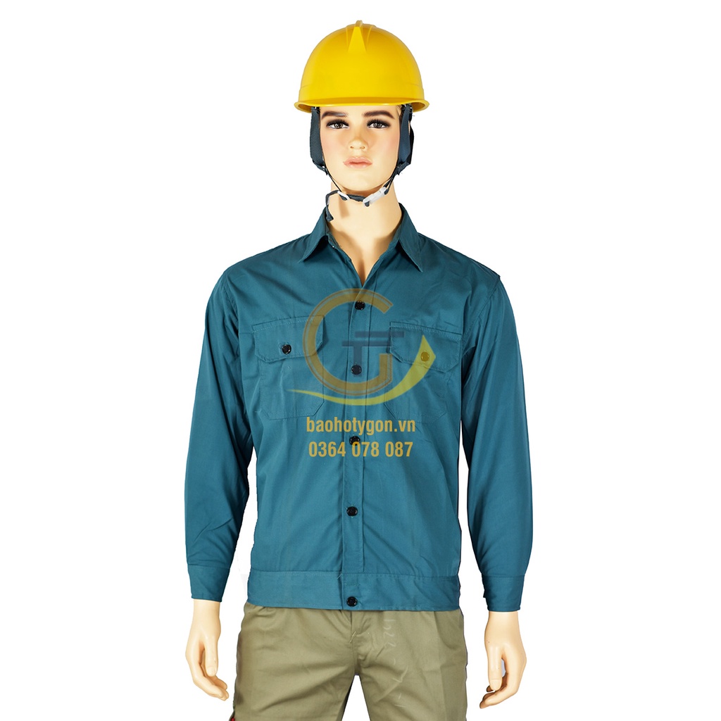 Áo bảo hộ xanh lá đậm