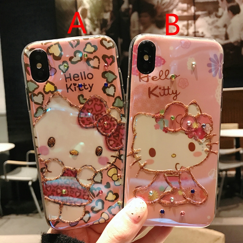 Ốp điện thoại dẻo TPU in hình Hello Kitty đáng yêu cho iPhone 11 Pro MAX 6 6S 7 8 Plus X XR XS MAX