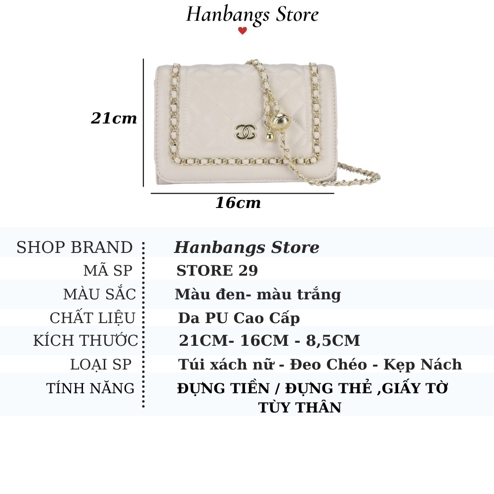 Túi xách nữ đeo chéo công sở cao cấp sang trọng lịch sự HANBANGS STORE 29