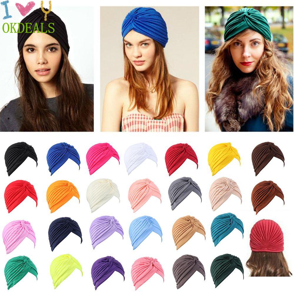 Okdeals Khăn Trùm Đầu Co Giãn Phong Cách Hồi Giáo Nhiều Màu Cho Nữ