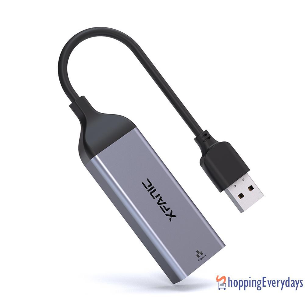 Bộ Chuyển Đổi Usb 3.0 Hub Sang Rj45 Gigabit Ethernet Lan Thẻ Mạng Wifi