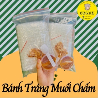 Bánh Tráng Muối Chấm Tắc + Hành phi