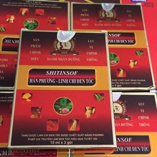 Dầu gội đen tóc shitinsof - linh chi đen tóc