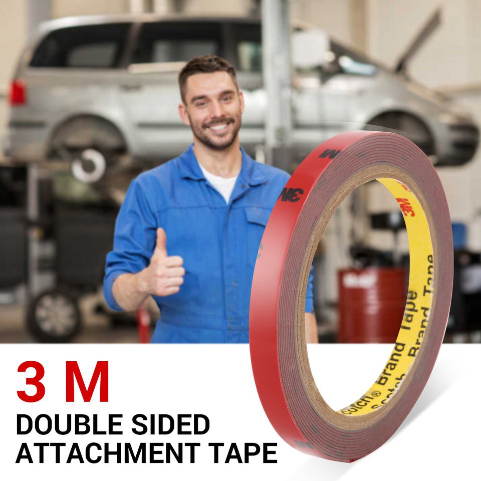 Cuộn Băng Keo Hai Mặt 3m X10Mm Chất Liệu Xốp Acrylic Dùng Để Trang Trí Ngoại Thất Xe Hơi