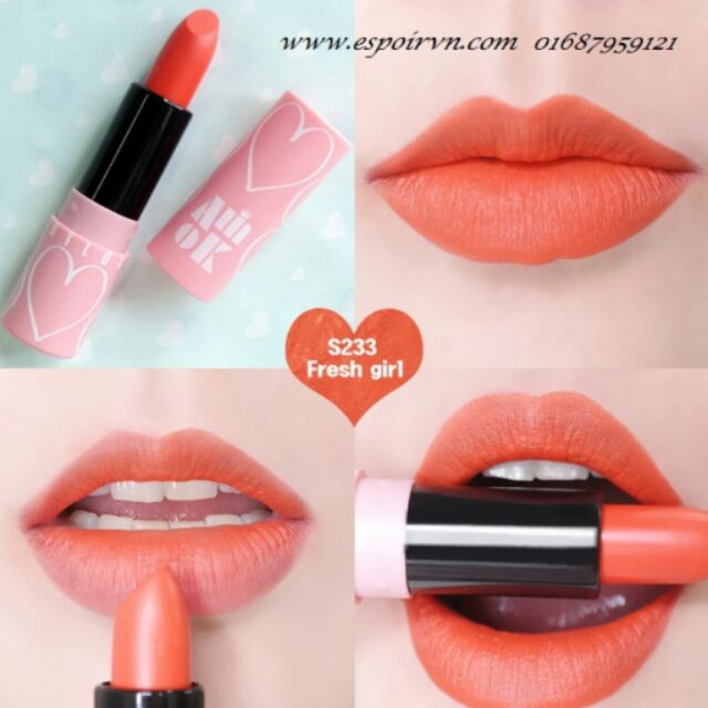 Son amok vỏ hồng chính hãng