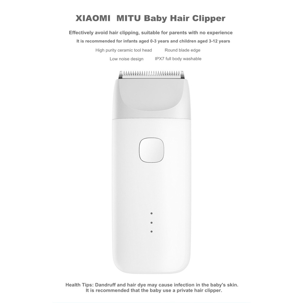 Dụng cụ cắt Xiaomi MiTu tông đơ cạo Hair clipper baby tóc tông đơ tăng đơ cắt hair trimmer Waterproof máy làm tóc phụ kiện cho bé