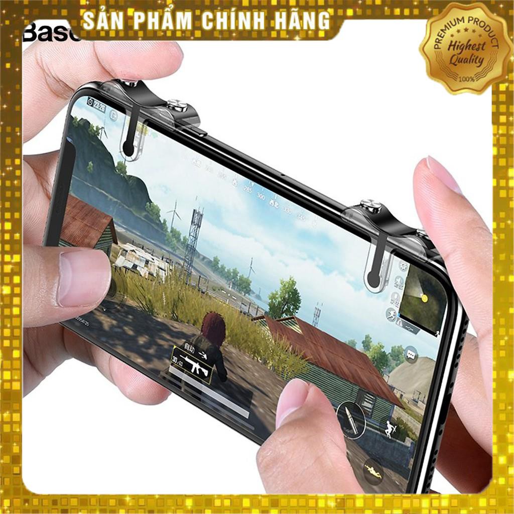 Bộ giá đỡ gamepad có nút hỗ trợ chơi game PUBG cho Smartphone / Tablet chính hãng Baseus G9 (Tặng móc gắn chìa khóa)