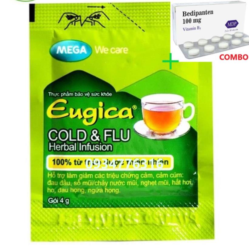 Combo Bedipanten 100mg +  ✅ Trà Eugica Cold &amp; Flu Herbal Infusion