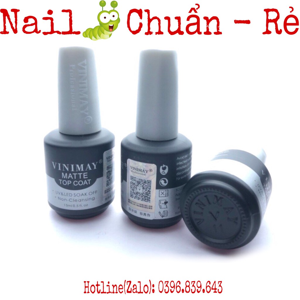 Base Top VINIMAY - Dung Dịch Sơn Gel Top Matte, Top Lì ( Top Nhám ) VINIMAY [ Hàng Chính Hãng ]