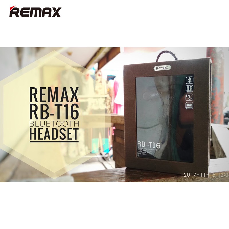 Tai nghe bluetooth Remax RB T16 V4.1 dòng pin trâu thoại mãi nghe nhạc đàm thoại chất lượng âm thanh tuyệt vời