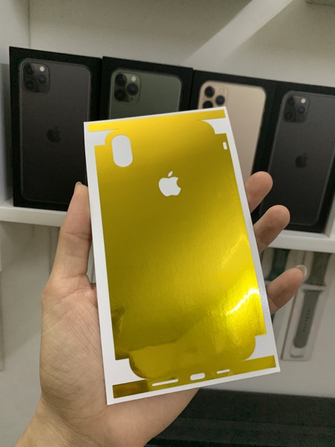Skin dán iphone vàng bóng siêu đẹp