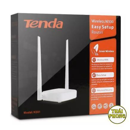 Thiết bị phát sóng WIFI 2 ANTEN tốc độ 300M TENDA N301