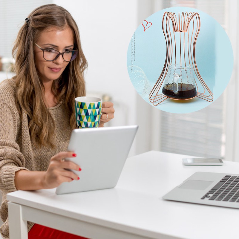 Espresso Coffee Filter Net Stainless Steel Dripper Filter Cup Holder Solid Drip Coffee Maker Kitchen Accessories