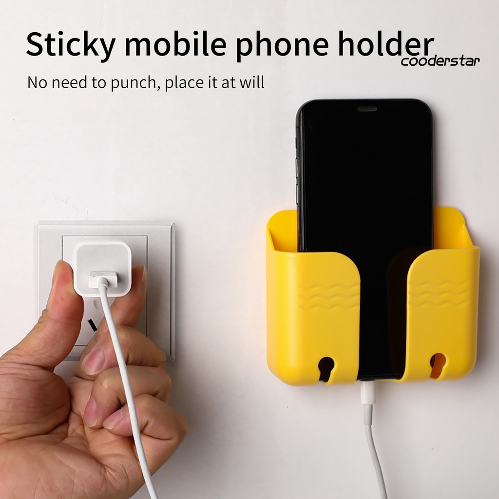 Giá đỡ sạc điện thoại gắn tường không cần khoan lỗ đa năng tiện lợi